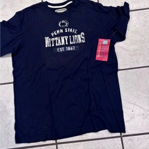 Penn State Navy Blue T-Shirt NWT 100% cotton American classic sportswear
